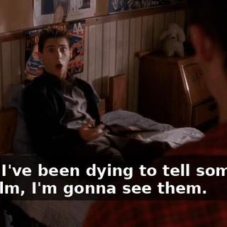 Okay, I've been dying to tell someone. Malcolm, I'm gonna see them.