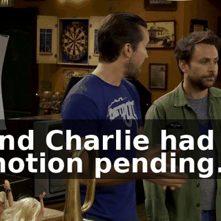 and Charlie had a motion pending.