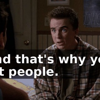 and that's why you hit people.