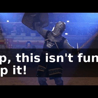 Chip, this isn't funny! Stop it!