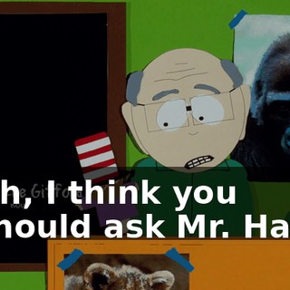 Oh, I think you should ask Mr. Hat.