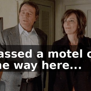 passed a motel on the way here...