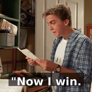"Now I win.