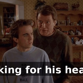 looking for his head?!