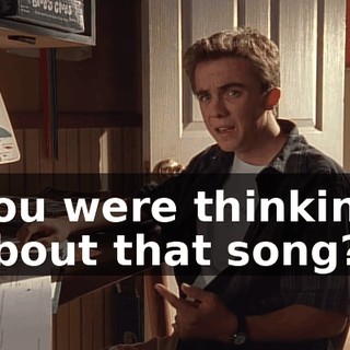 you were thinking about that song?