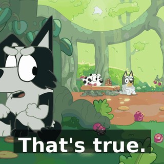 That's true.