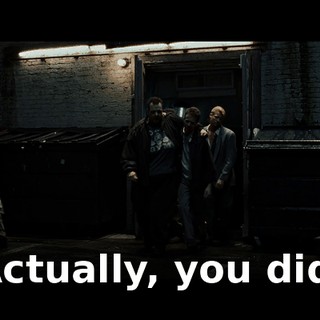 Actually, you did.