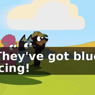 They've got blue icing!