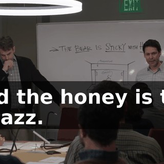 and the honey is the pizazz.