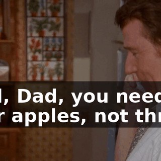Dad, Dad, you need four apples, not three!
