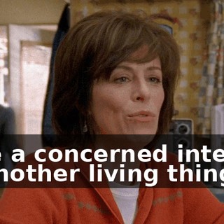 take a concerned interest in another living thing.