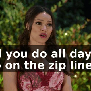 All you do all day is go on the zip line.
