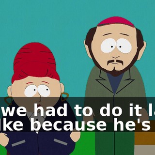 but we had to do it later for Ike because he's a--