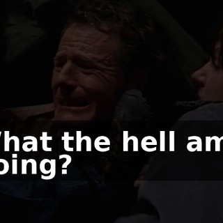 What the hell am I doing?