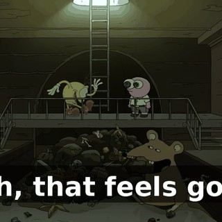 - Oh, that feels good.