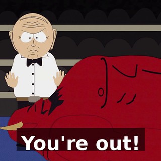You're out!