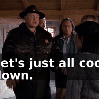 Let's just all cool down.
