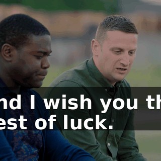 And I wish you the best of luck.