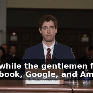And while the gentlemen from Facebook, Google, and Amazon