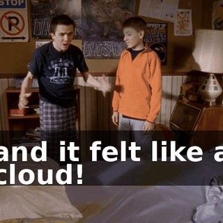 and it felt like a cloud!