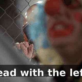 Lead with the left.