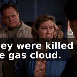 They were killed by the gas cloud.
