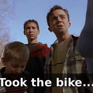 Took the bike...