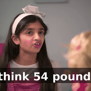 I think 54 pounds.