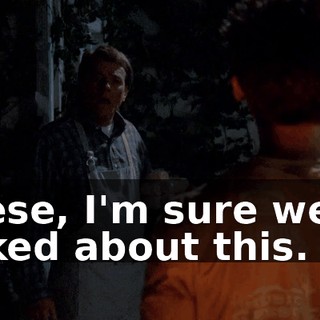 Reese, I'm sure we've talked about this.