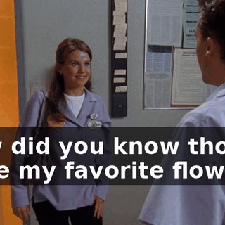 How did you know those were my favorite flowers?
