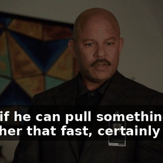Now, if he can pull something together that fast, certainly I can.