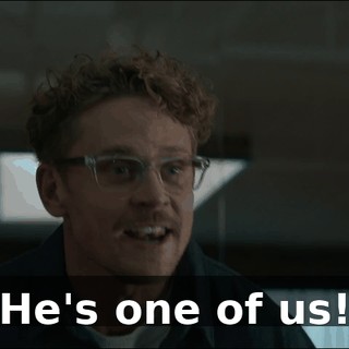 He's one of us!