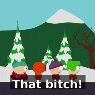 That bitch!