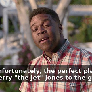 And unfortunately, the perfect place to slam Jerry "the Jet" Jones to the ground.
