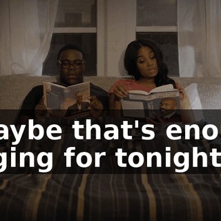 - Maybe that's enough singing for tonight.