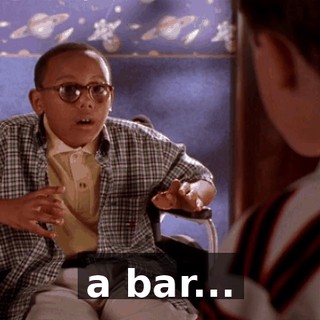 a bar...