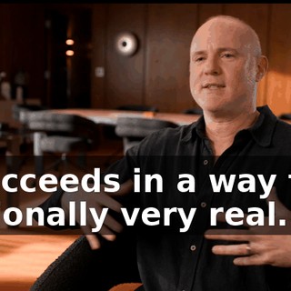 He succeeds in a way that's emotionally very real.