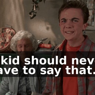 A kid should never have to say that.
