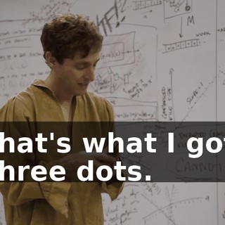 That's what I got. Three dots.
