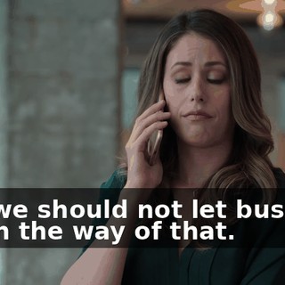 and we should not let business get in the way of that.