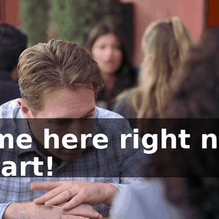 Come here right now, Stuart!