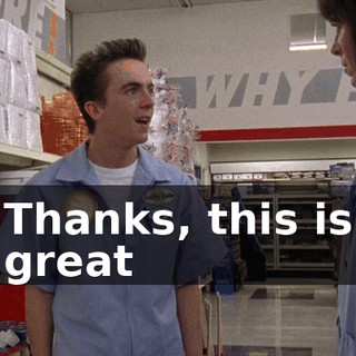 ♪ Thanks, this is great ♪