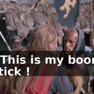 - This is my boom stick !