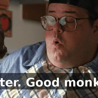 Water. Good monkey.