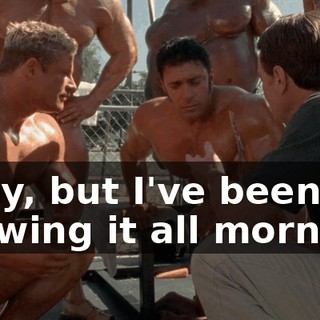 Okay, but I've been chewing it all morning,