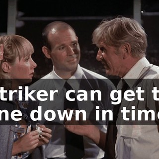 if Striker can get that plane down in time.