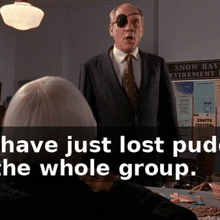 You have just lost pudding for the whole group.