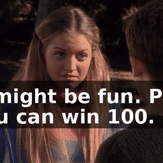 It might be fun. Plus you can win $100.