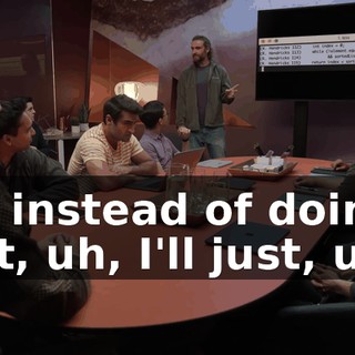 but instead of doing that, uh, I'll just, uh...