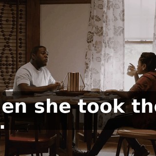 when she took them off.